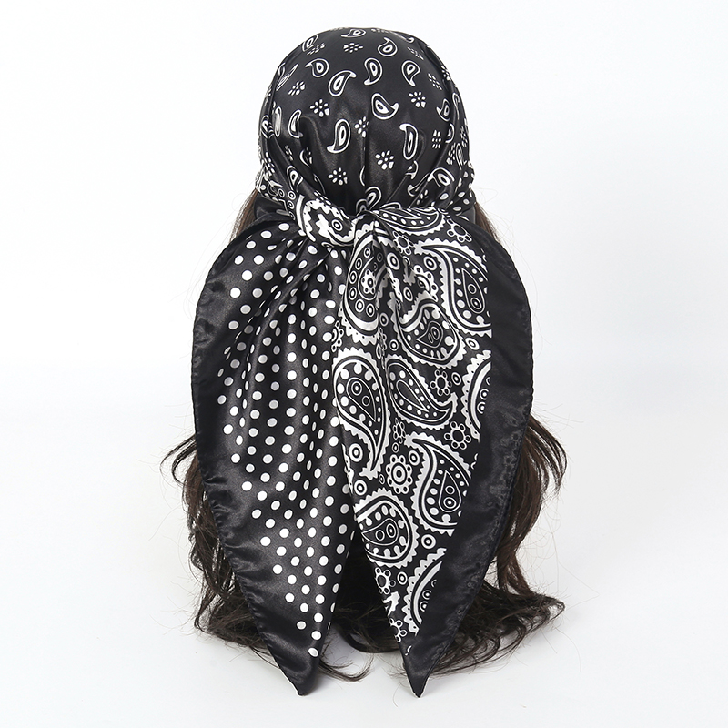Luxury Skincare Headband - Syal Sutra Rambut Sapu Tangan 90*90Cm