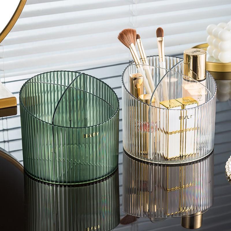 Luxury Skincare Box - Kotak penyimpanan transparan mewah untuk meja,
