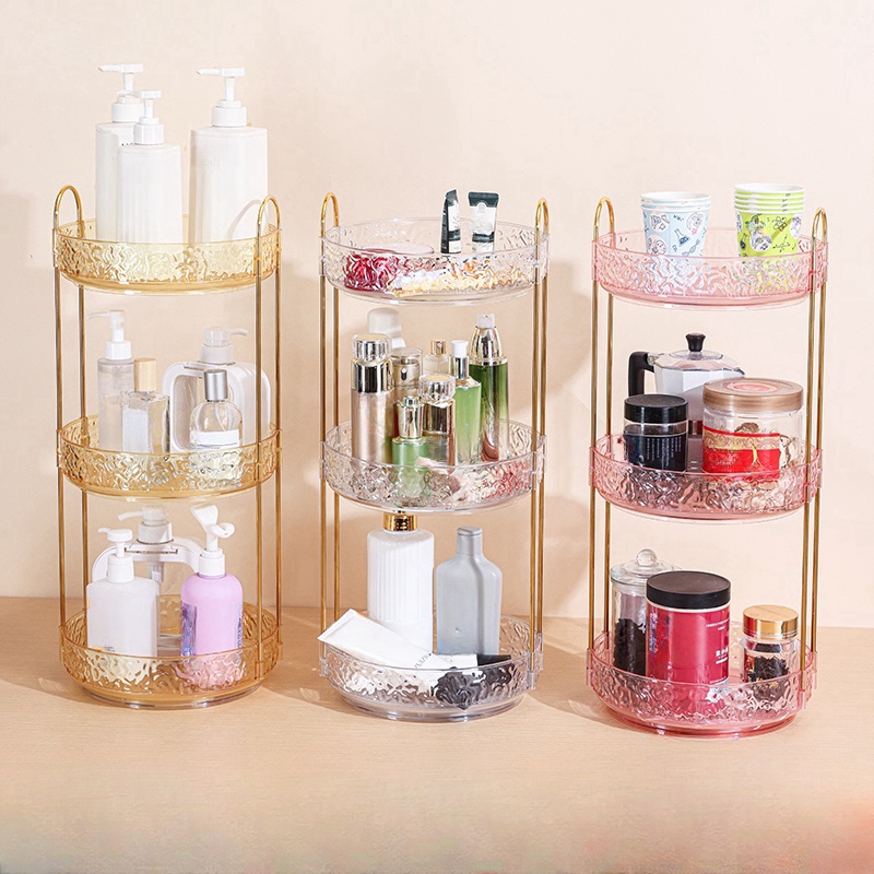 Luxury Skincare Box - Kotak penyimpanan kosmetik putar mewah dapat