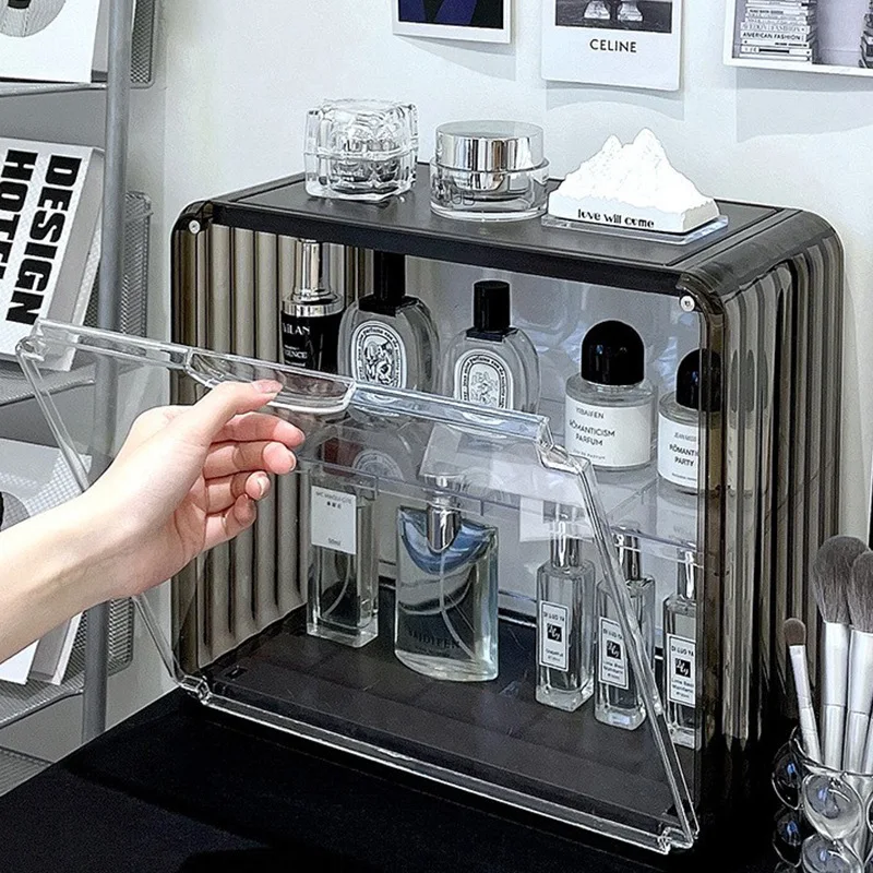 Rak Kosmetik Akrilik 2 Lapis T - Luxury Skincare Box ulasan dan harga