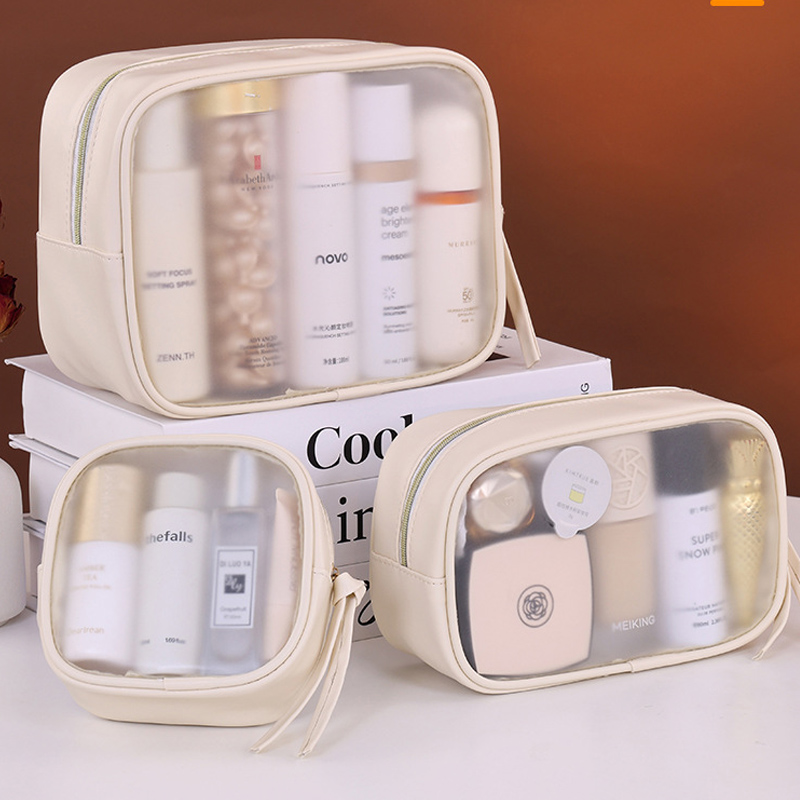 Tas Kosmetik PVC Matte Semi-Tr - Luxury Skincare Box ulasan dan harga