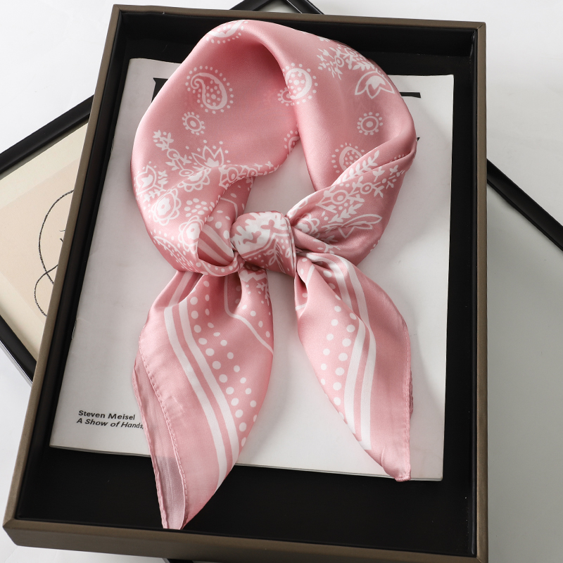 Syal Sutra Mewah Bermotif Pais - Luxury Skincare Headband ulasan dan harga