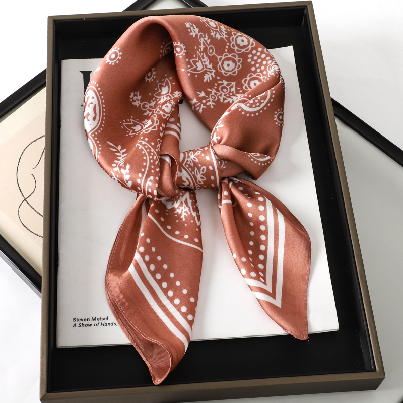Syal Sutra Mewah Bermotif Pais - Luxury Skincare Headband ulasan dan harga
