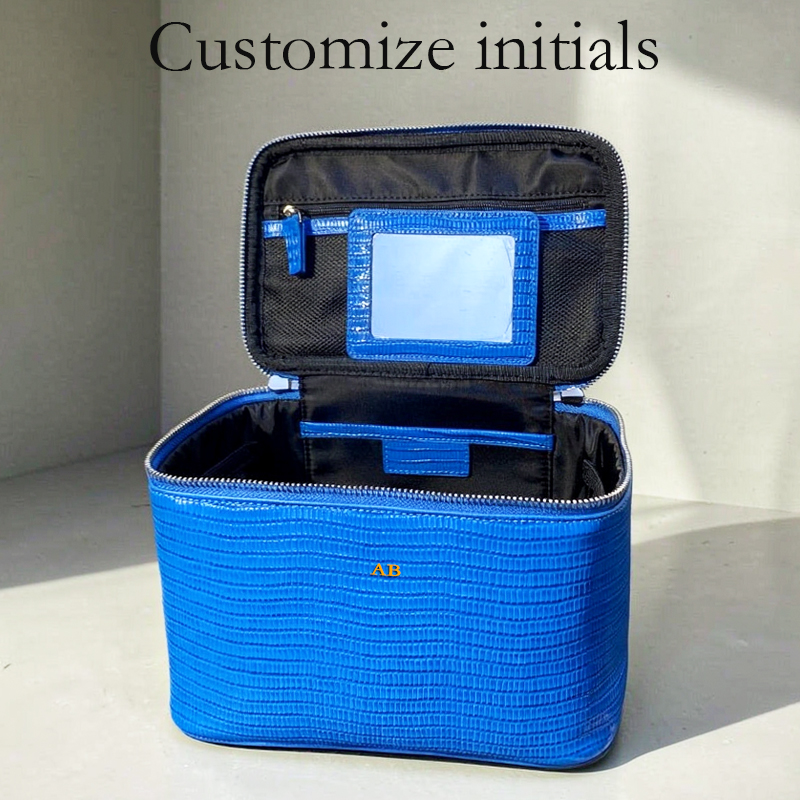 Tas Makeup Cermin Kulit Sapi L - Luxury Skincare Box ulasan dan harga